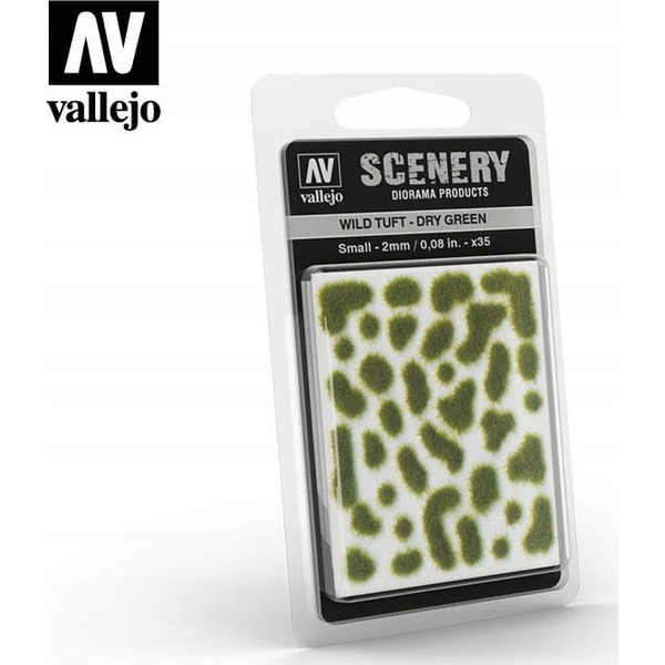  Vallejo Vallejo: Scenery - Wild Tuft - Dry Green (2 mm)x35
