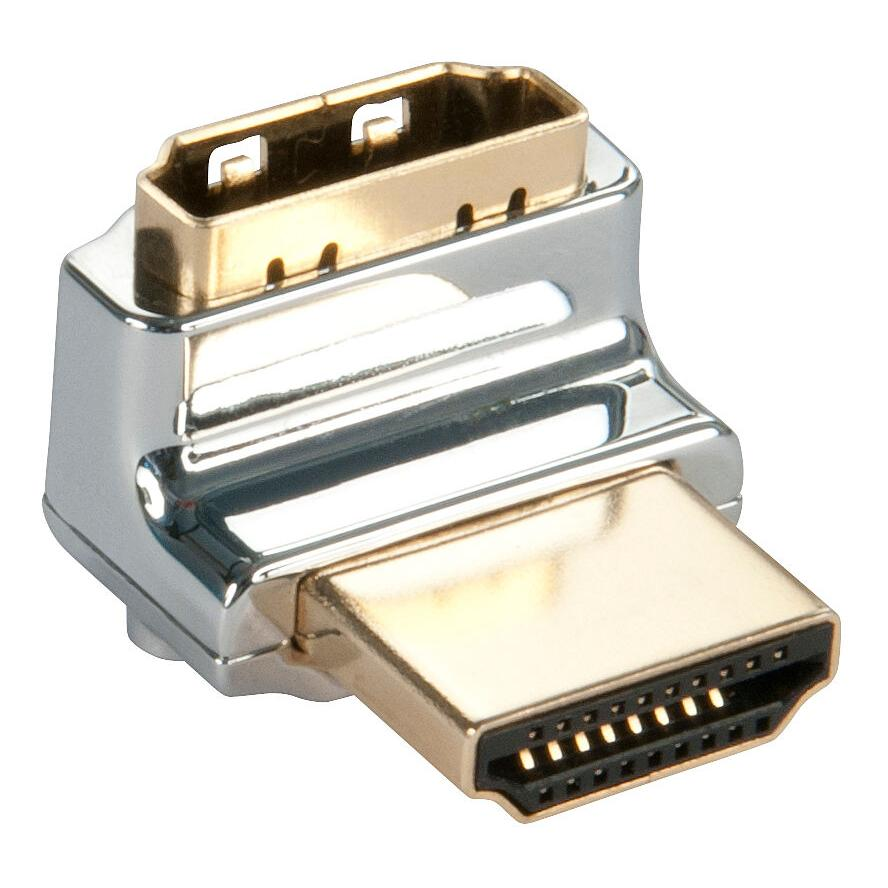 LINDY Adapter HDMI CROMO 90 Grad M/F 