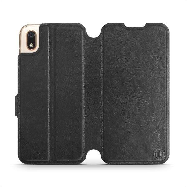 Flip case for Huawei Y5 2019 in Black&Gray with grey interior (5903226919451)