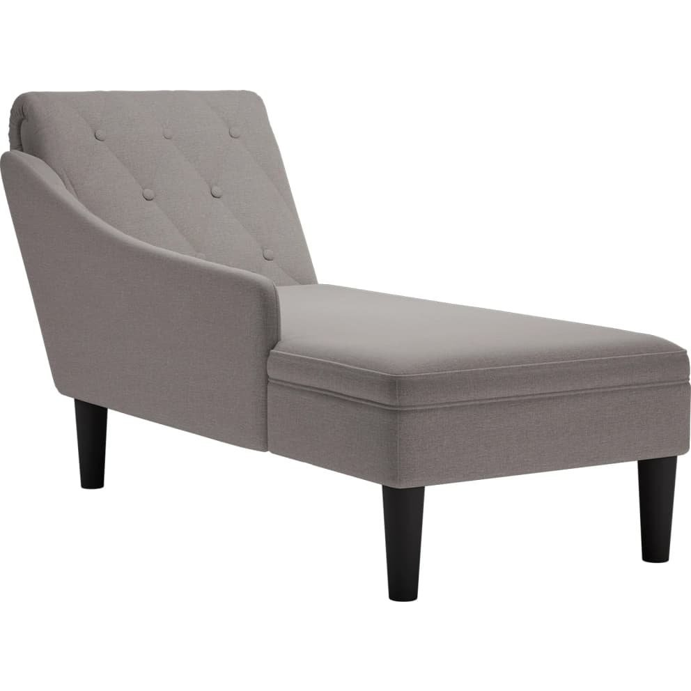 tópszínű szövet dívány párnával és jobb kartámasszal (4009768)