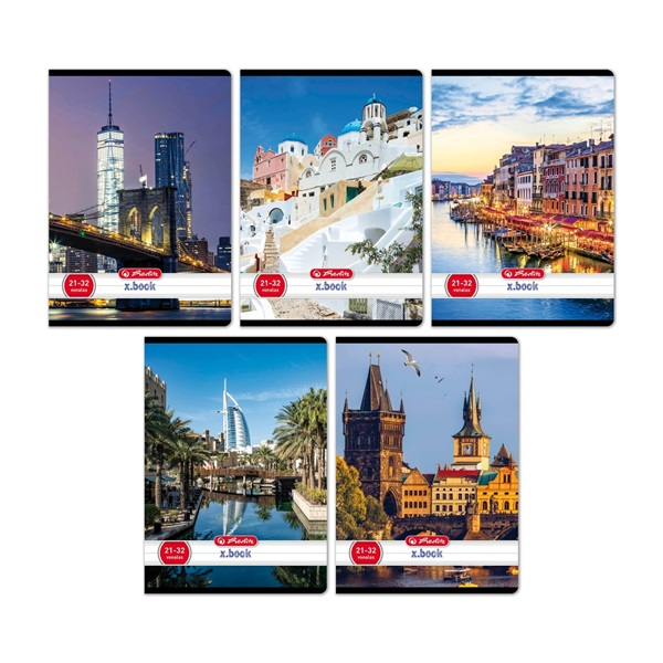 Herlitz City A5 21-32 vonalas füzet (400200782)