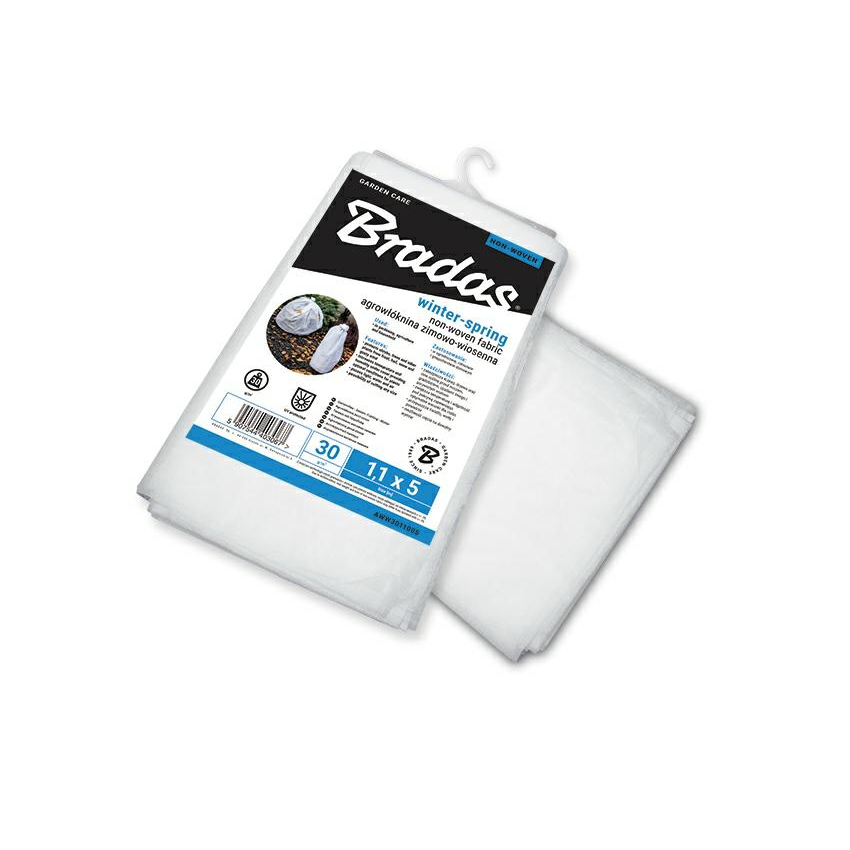 Bradas téli-tavaszi növénytakaró fátyolfólia, 30g, 1,1m x 10m (AWW3011010)