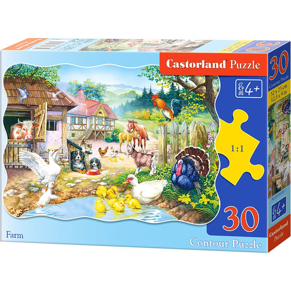 Castorland Farm 30 pcs Puzzle Contour 30 buc. Fermă
