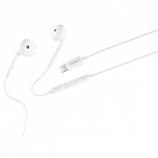 Hama Glow II Auricolare Cablato In-ear Musica e Chiamate Bianco
