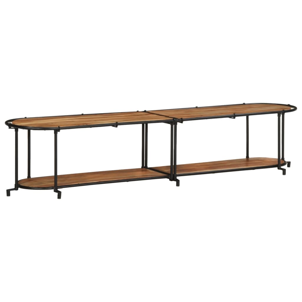 tömör akácfa TV-szekrény 200 x 42 x 40 cm (4013495)