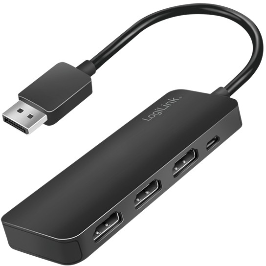 Logilink DisplayPort elosztó 1x3 port 1x DP - 3x HDMI 4K/60 Hz HDCP MST (CV0146) (CV0146)