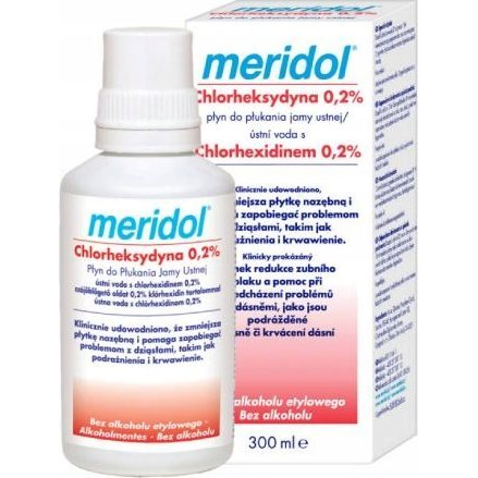 Meridol Szájvíz 0,2% klórhexidin tartalommal, 300 ml