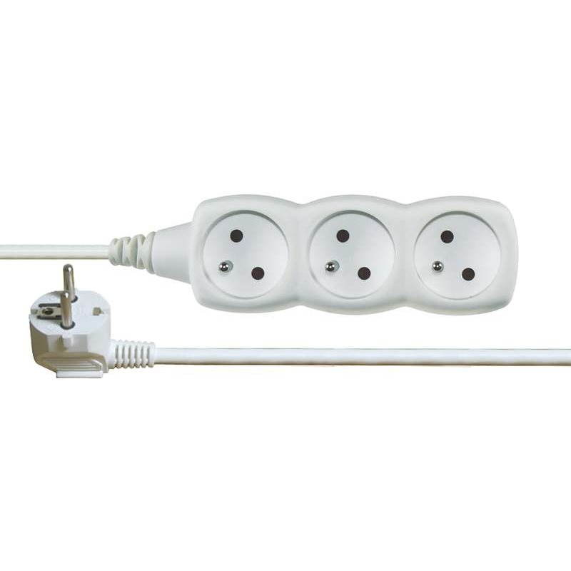 Emos hosszabbító 250V, 3x csatlakozó, 2m fehér (1902030200)