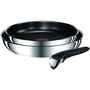 Комплект тигани Tefal Ingenio Preference, 22&26 см, 3 части, Titanium Excellence Non-Stick, Thermo-Spot, индукция, подвижна дръжка, неръждаема стомана/черен