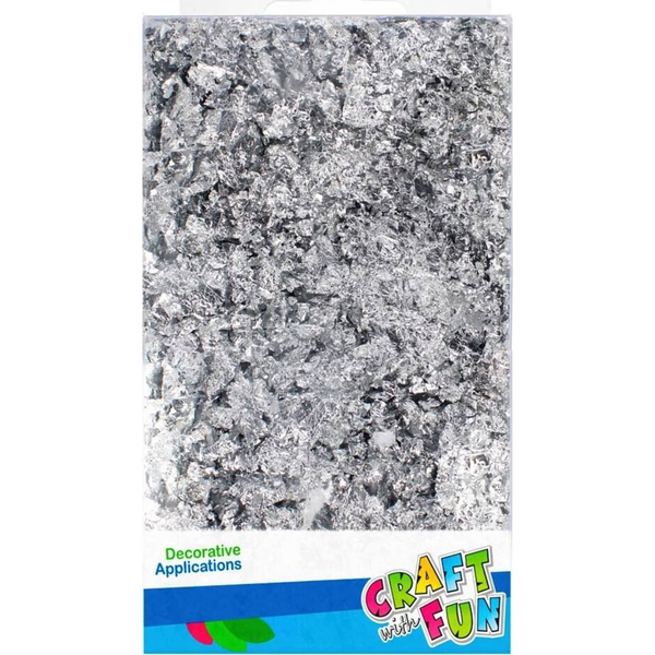  Craft with Fun OZDOBA BN FOLIA DO ZLOCEN SREBRO CF WB 50