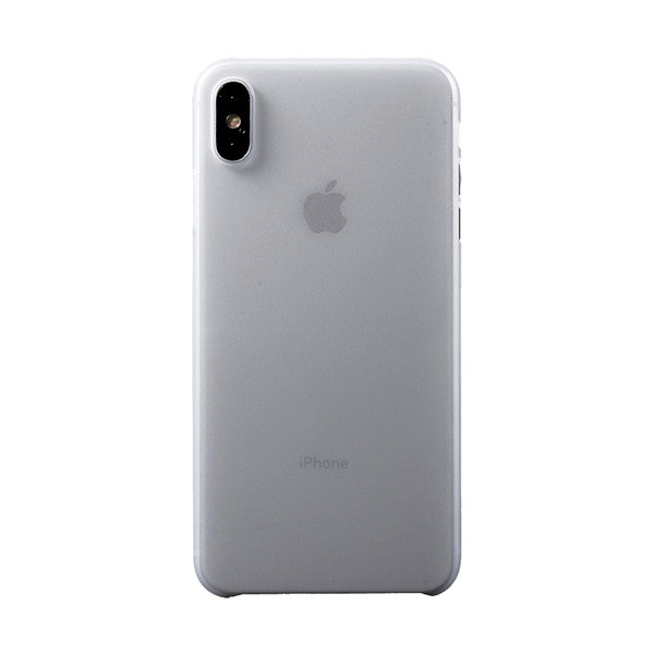 Műanyag telefonvédő (matt, ultravékony) ÁTLÁTSZÓ [Apple iPhone XS Max 6.5] (5996457826995)