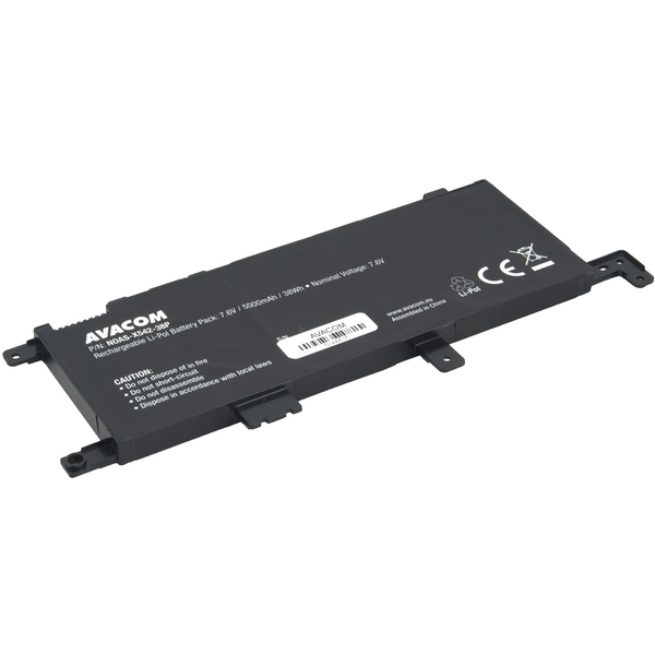 Avacom Asus VivoBook 15 X542UF/X542UQ akku, Li-Pol, 7,6 V, 5000 mAh, 38 Wh