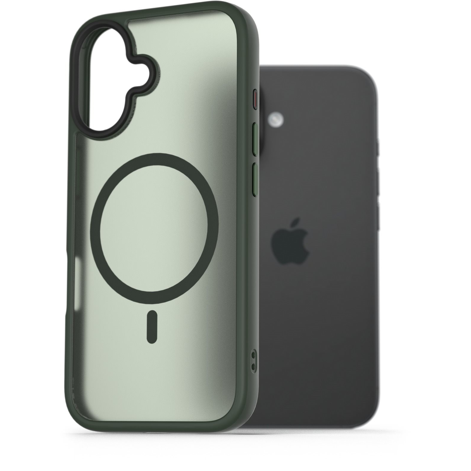 AlzaGuard Matte Case iPhone 16 Magsafe zöld tok (AGD-PCMM57G)