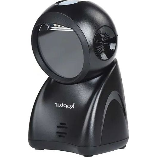 KAPTUR 1D + 2D Barcode Scanner Tischgerät, schwarz, USB