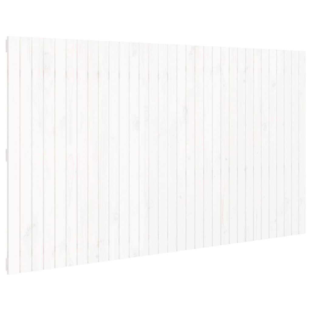 fehér tömör fenyőfa fali fejtámla 204 x 3 x 110 cm (824929)