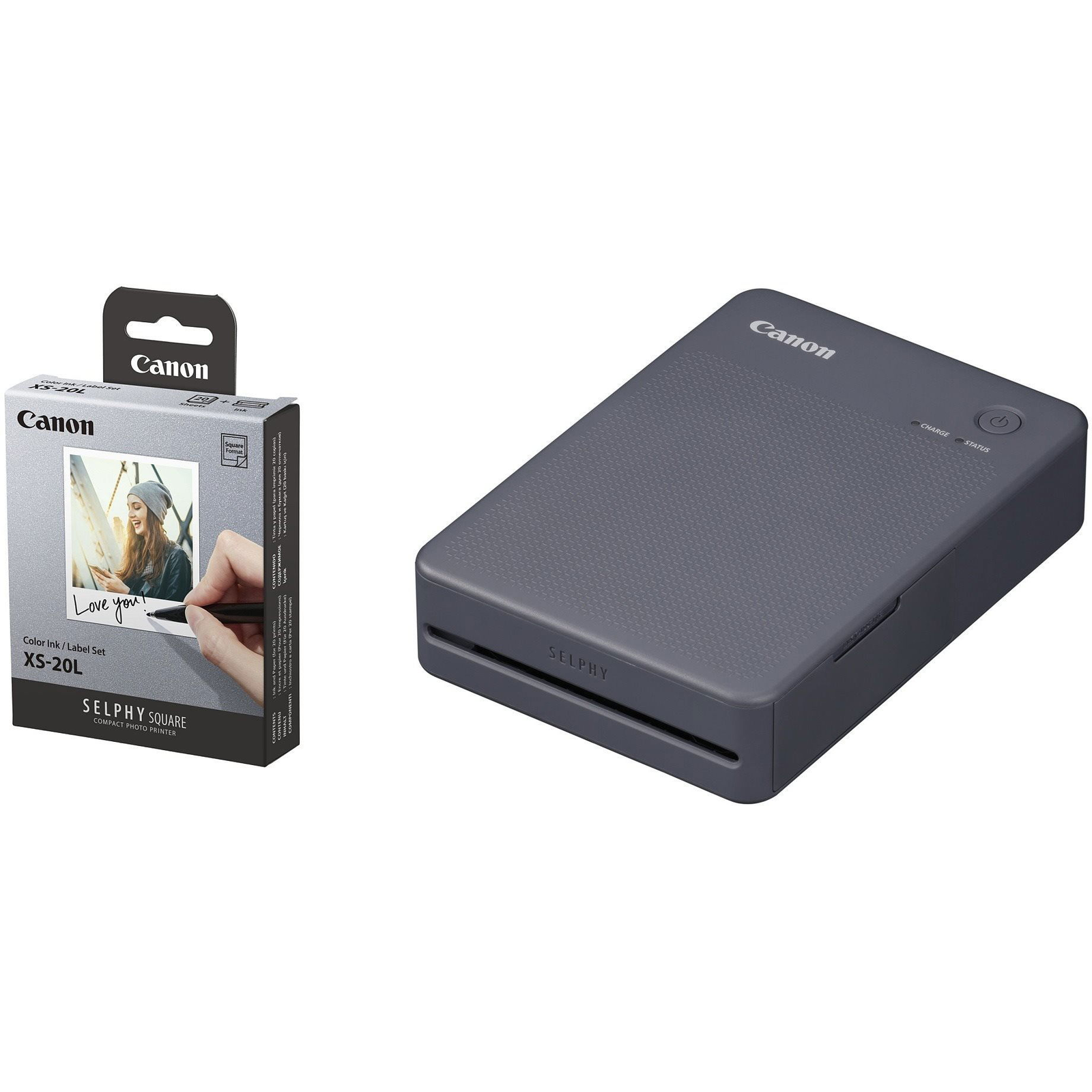 Canon SELPHY Square QX20 KIT, szürke + 20 db papír (6752C010)