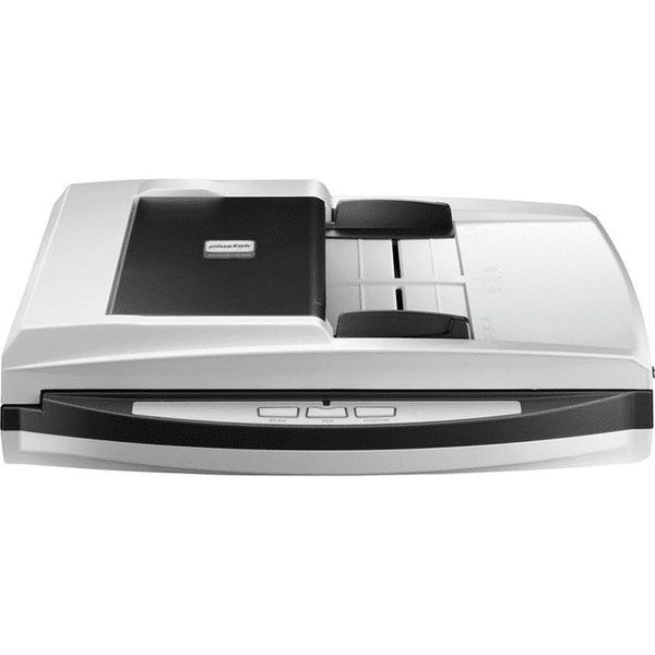 Plustek SmartOffice PL4080 ADF Flatbed & ADF scanner 600 x 600 dpi A4 Sort, Grå