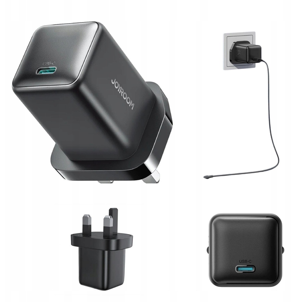 RÝCHLA NABÍJAČKA 65W 1x USB C UK ZÁSTRČKA JR-TCG18 JOYROOM