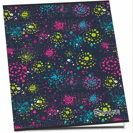 Pulse füzet, tűzött, A4, kockás, 52 lap, 