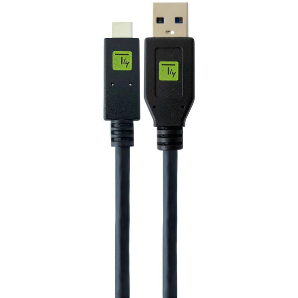 Techly ICOC MUSB31-CMAM20T USB-kabel USB 3.2 Gen 1 (3.1 Gen 1) 2 m USB A USB C Zwart