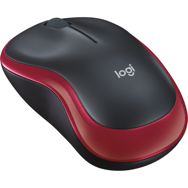 Безжична мишка Logitech M185, червена