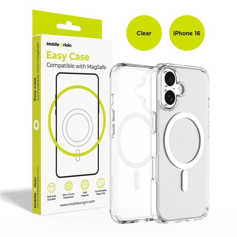 Kryt Mobile Origin pre Apple iPhone 16 bezfarebný