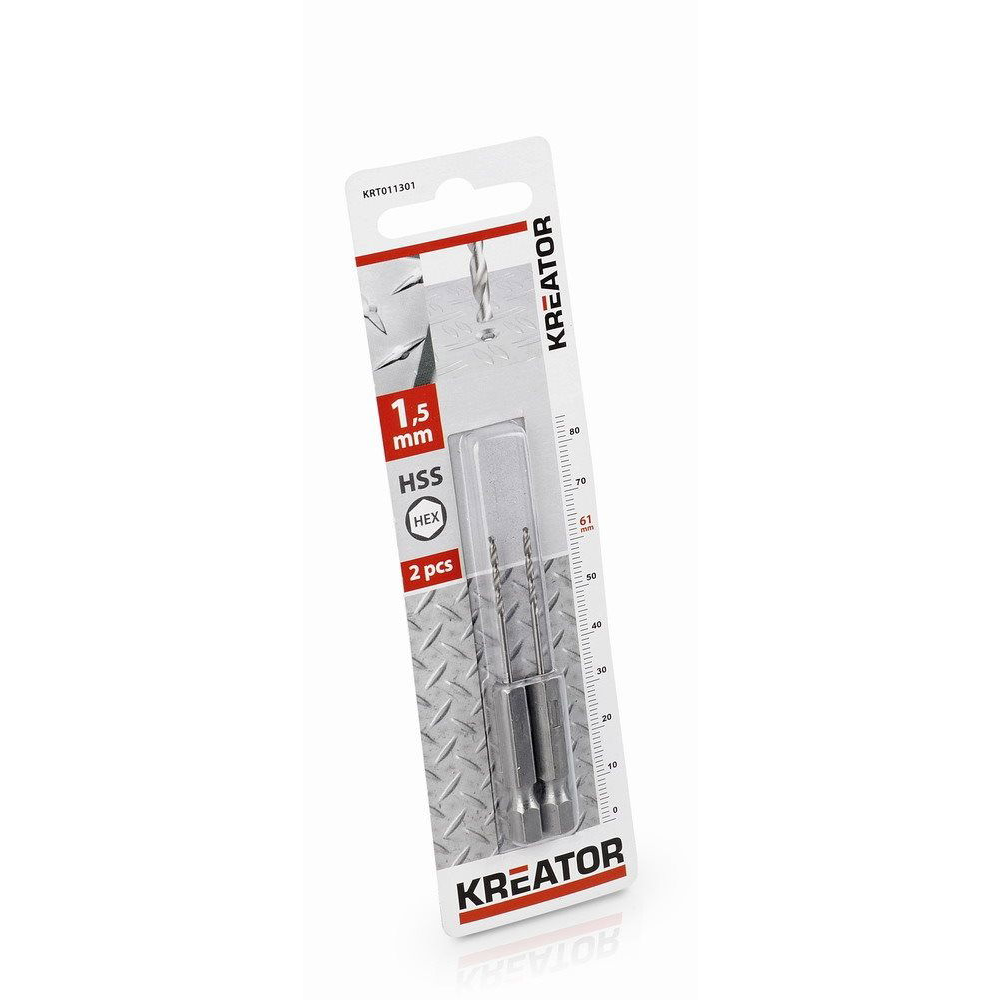 Kreator Fémfúrószár HEX 1,5mm HSS (KRT011301)