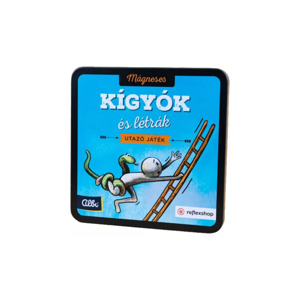 Mágneses kígyók és létrák utazó társasjáték szett
