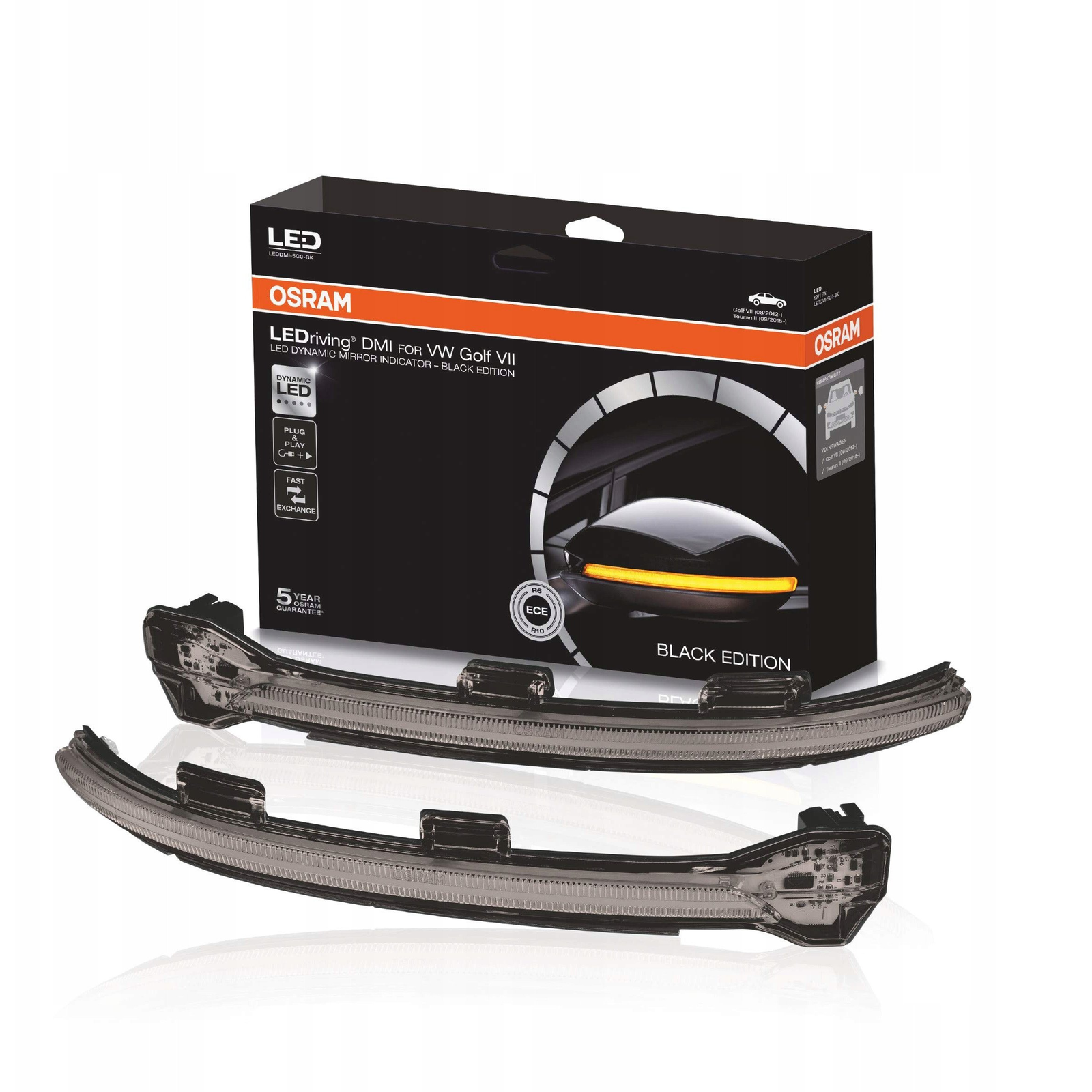 Osram LEDriving LEDDMI 5G0 BK S Volkswagen tükörbe építhető fekete LED irányjelző sáv (O4062172046510)