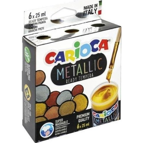 Carioca Metallic 6db-os tempera szett (KO026) (501968)