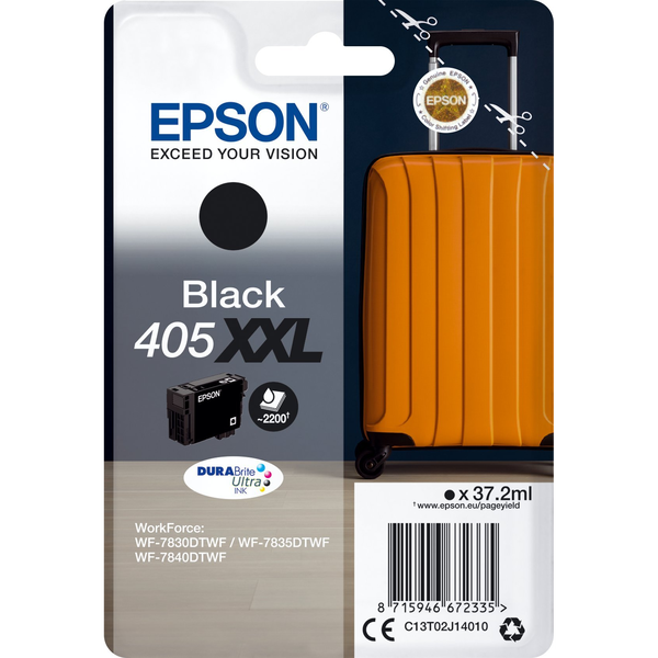 Epson 405XXL blækpatron 1 stk Original Ekstra (Super) højt udbytte Sort