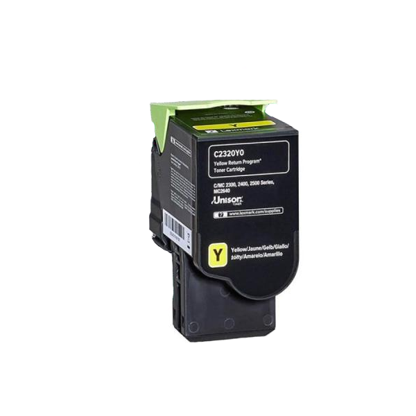 Lexmark C2320Y0 τόνερ 1 τεμάχια Πρωτότυπο Κίτρινο