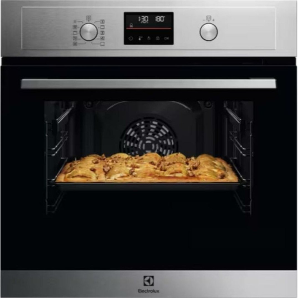 Electrolux EOH4P56BX Beépíthető Elektromos sütő, 65 l, Pirolitikus öntisztítás, Grill, Elektronikus időzítő, LED kijelző, A+ Energiaosztály, Rozsdamentes acél