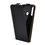 Husa pentru telefon in picioare, efect piele (FLIP, deschidere in jos, suport din silicon), neagra [Huawei Y6p]