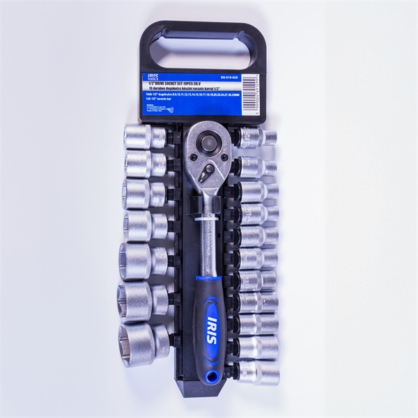 IRIS TOOLS SS-019-020 19 darabos dugókulcs készlet racsnis karral 1/2" (SS-019-020)