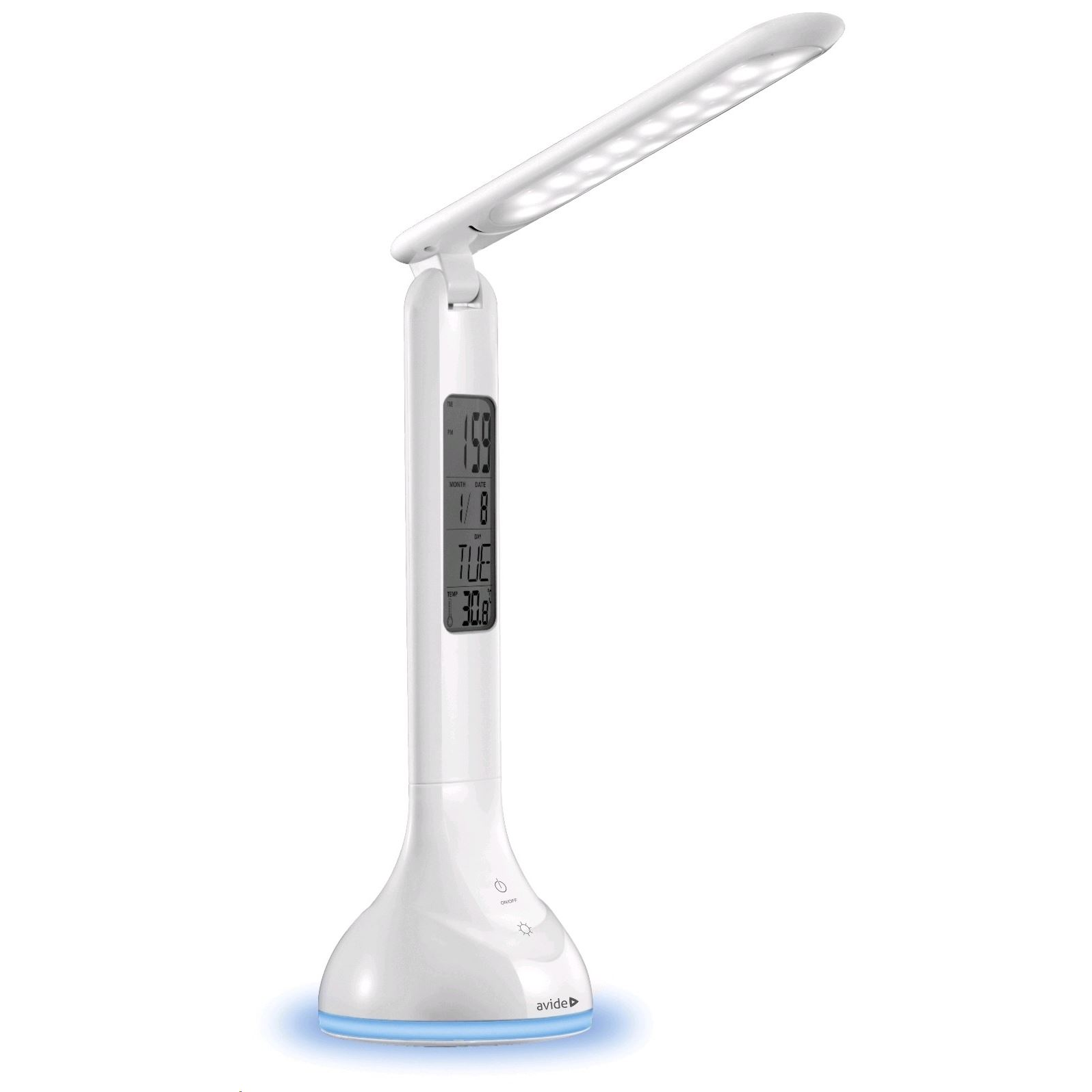 Avide LED asztali lámpa naptárral és hangulatfénnyel fehér (ABLDLRGB-CALENDAR-4W) (ABLDLRGB-CALENDAR-4W)