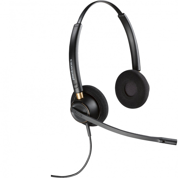Poly EncorePro 520D with Quick Disconnect Binaural Digital Headset TAA Ledningsført Opkald/musik Sort