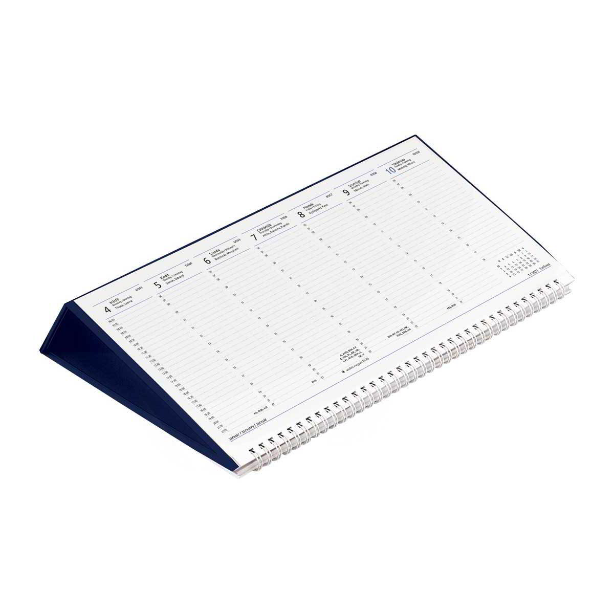 Toptimer 325 x 155mm 2022 Asztali naptár - Kék (22T500T-004)