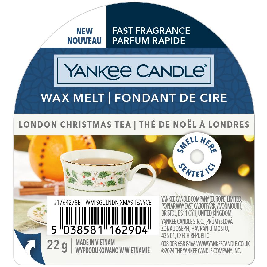 YANKEE CANDLE London Christmas Tea, 22g (5038581162904)