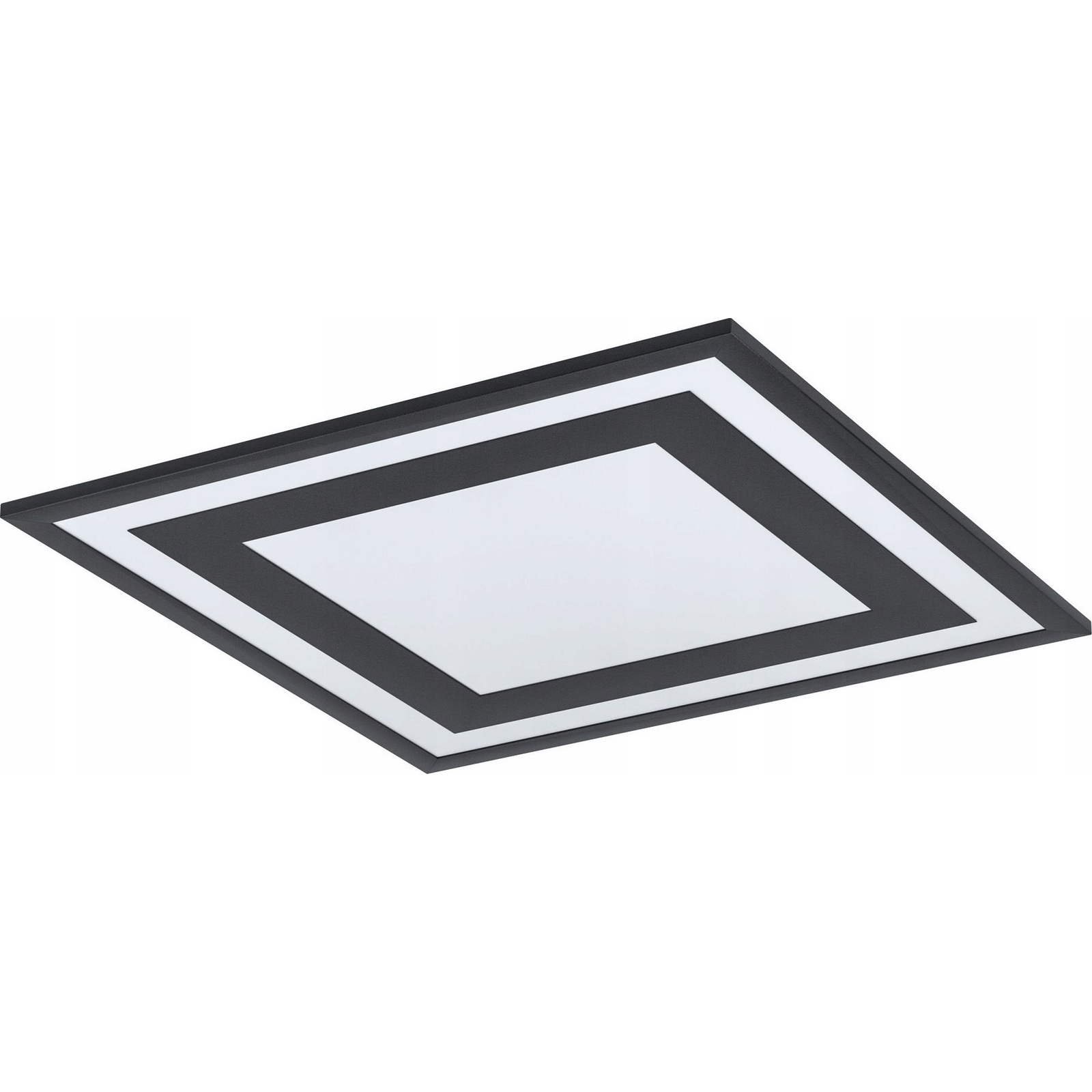 LED panel , 24W , falon kívüli , 45 cm , négyzet , természetes fehér , fekete keret , EGLO , SAVATARILA , 99038 (99038)