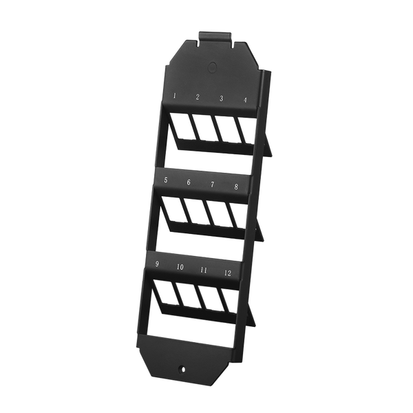 Keystone floor box insert for 3 x 4 keystone modules, black