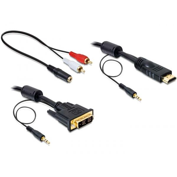 Delock 84455 HDMI - DVI kábel 2 m