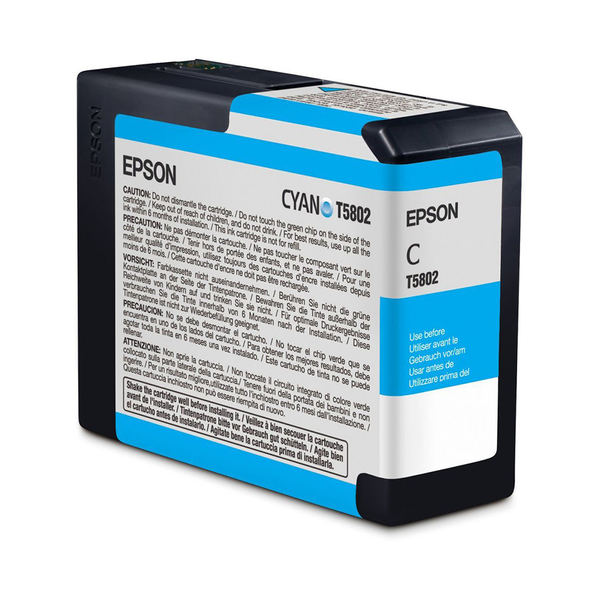 Epson T580200 blækpatron 1 stk Original Blå