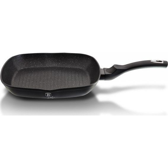 BerlingerHaus BH/1846 Black Silver Collection Grill Serpenyő - 28 cm, Ezüst (BH-1846)