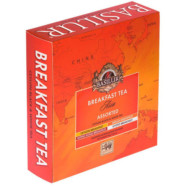 BASILUR Breakfast Tea Assorted Asia přebal 40 gastro, filteres (4792252948945)