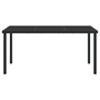 Kerti Tábla Fekete 160x80x73 cm Edzett Üveg