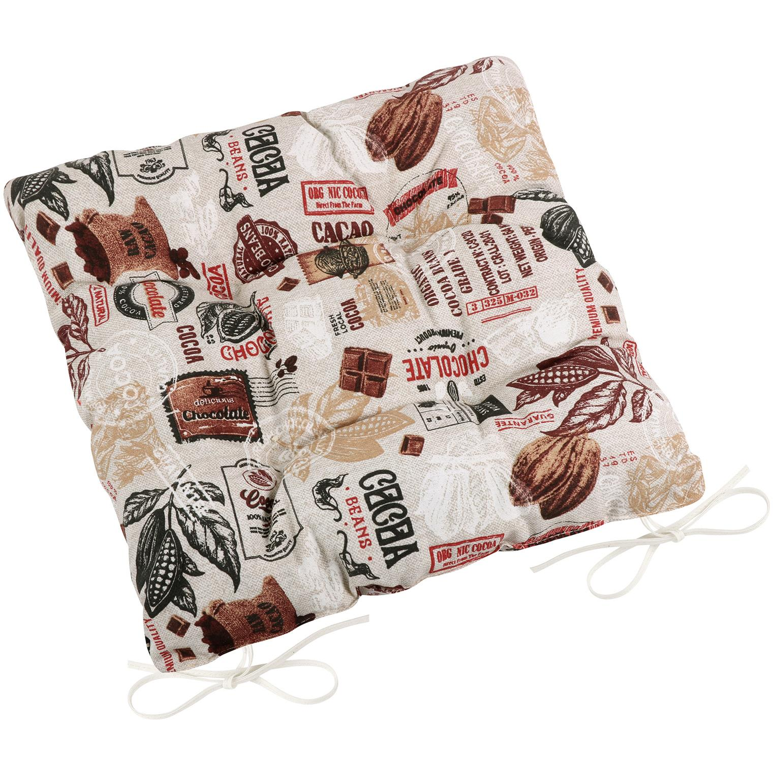 BELLATEX Seat cushion EMA 41/563 quilted 40 × 40 cm Cocoa (12059)