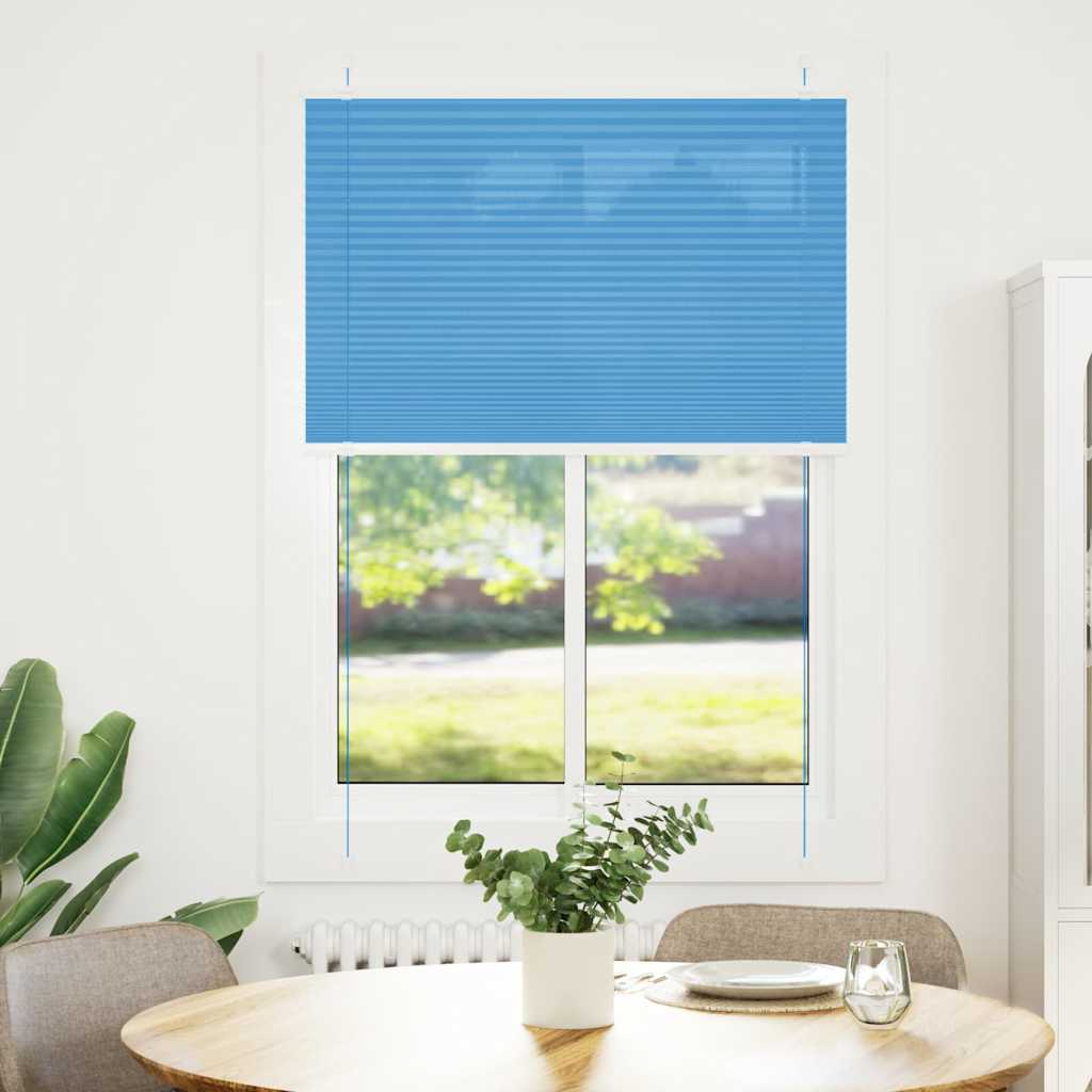 pliszírozott redőny kék 90x150 cm szövetszélesség 89,4 cm (4015192)