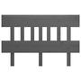 szürke tömör fenyőfa ágyfejtámla 183,5x3x81 cm