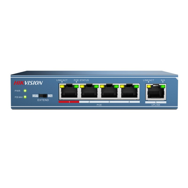 Hikvision DS-3E0105P-E Switch Kék